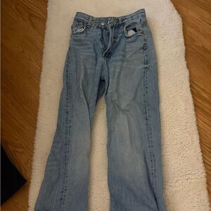 Zara Washed Blue Denim Jeans